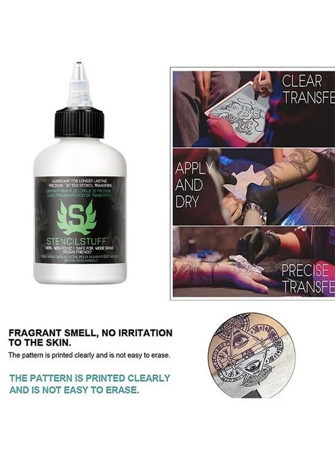 Stencil Stuff Precision Tattoo Stencil Transfres,Template Base Paste Semi-permanent Tattoo Transfer Paste Transfer Paste Suitable for Transfer Paper Machine Tattoo Supplies Accessories 120ml - Image 3